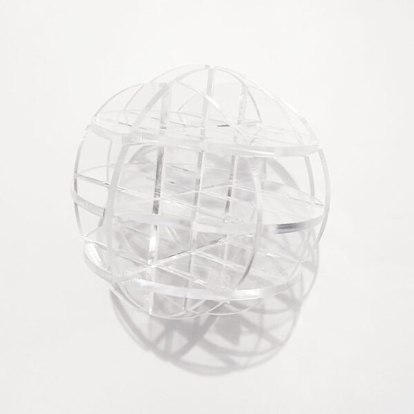 Quebra-cabeça transparente tridimensional Esfera 12 peças